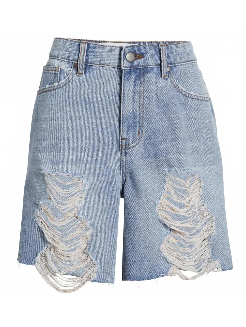 PTCL Neve Ripped High Waist Long Baggy Denim Shorts NWT Size 26